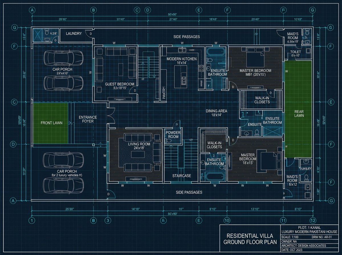 Ground Floor Naqsha Blueprint